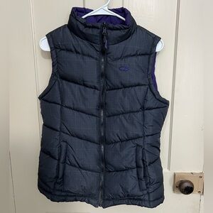 CB double sided reversible vest, purple, black